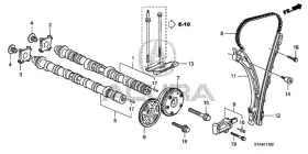 90003-pna-000 Acura Genuine Bolt Tensioner Pivot