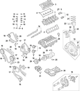 079-109-218-ab Audi Genuine Tensioner