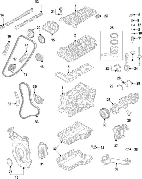 07k-109-217-k Audi Genuine Engine Timing Chain Tensioner