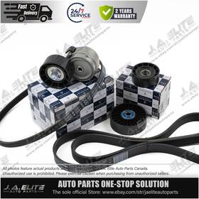 Custom 224178 5pcs Genuine Belt Tensioner Pulley Kit Fit Maserati Quattroporte Granturismo Gc