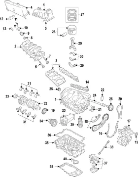 6l2z-6k254-b Ford Genuine Engine Timing Chain Tensioner