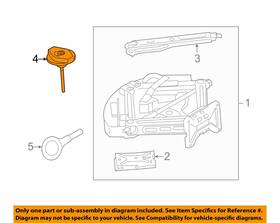 Ford Oem Bb5z1424a 11-15 Explorer Rear Body Floor Jack Components-hold Down