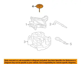 Ds7z1424b Ford Oem 15-16 Mkz Rear Body Floor Jack Components-hold Down