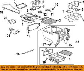 Gm Oem 22611883 Instrument Panel Dash-compartment Bumper