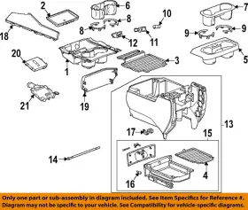 22611883 Gm Oem Instrument Panel Dash-compartment Bumper