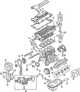 24410-23800 Kia Genuine Tensioner And Guide