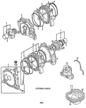 1011-11-304b Mazda Genuine Spring