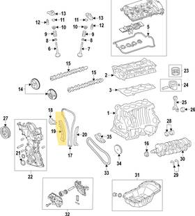Mazda Pyfa-12-610 2017 - 2024 Oem 3 6 Cx-30 Cx-5 Cx-50 Timing Chain Guide #