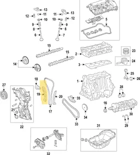 Pyfa-12-610 Mazda 2017 - 2024 Oem 3 6 Cx-30 Cx-5 Cx-50 Timing Chain Guide #