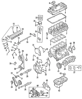1145a047 Mitsubishi Genuine Engine Balance Shaft Belt Tensioner
