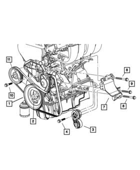 Mopar 04694268ab Genuine Engine Vibration Damper 4694268ab