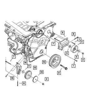 04792287 Mopar Genuine Idler Pulley Spacer 4792287