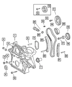 05080099aa Mopar Genuine Timing Chain Guide 5080099aa