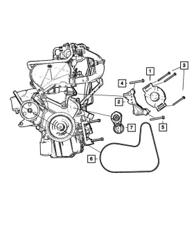 05083726ab Mopar Genuine Idler Pulley Package 5083726ab