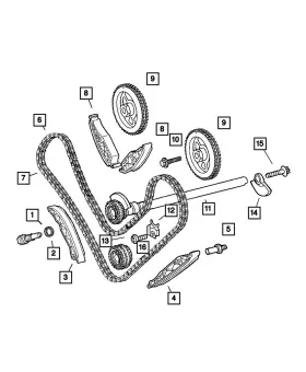05099338aa Mopar Genuine Tensioner Arm 5099338aa