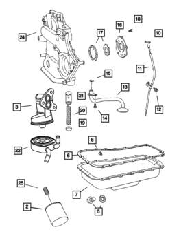 Mopar 2402473 Genuine Oil Pressure Relief Valve Spring