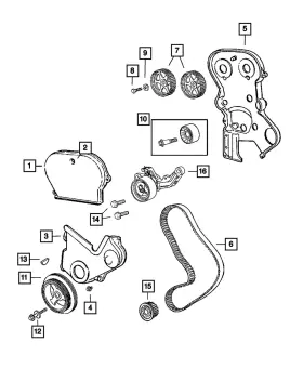 4781570ab Mopar Genuine Belt Tensioner