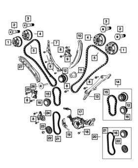 Mopar 5047886ab Genuine Chain Tensioner