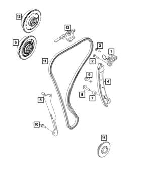 Mopar 5048152aa Genuine Tensioner Arm