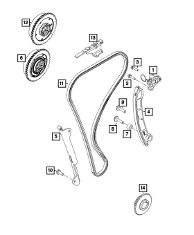 5048152aa Mopar Genuine Tensioner Arm