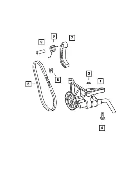 5080121ab Mopar Genuine Tensioner Arm