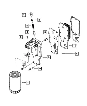 68210072aa Mopar Genuine Oil Pressure Relief Valve Spring