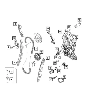 68358677aa Mopar Genuine Timing Chain Guide
