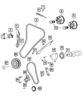 68462670aa Mopar Genuine Tensioner Arm