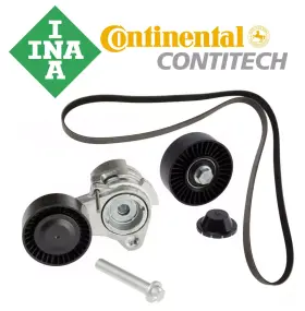 40252100 Oem Original Ina Continental Contitech Belt Tensioner Idler Pulley Drive Kit For Bmw 3.0l 1 3 5 X3