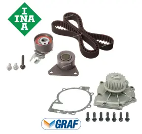 2v3628142754261 Oes Original Ina-graf Timing Belt Tensioner Idler Pulley Water Pump For Volvo C30 C70 S40