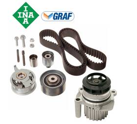 Oes Original Ina-graf K6t0735421581 For Beetle Golf Jetta Tdi Timing Belt Tensioner Roller Pulley Water Pump Kit