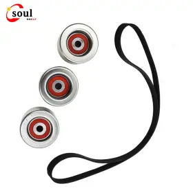 Ss598 Soulshelf Drive Belt And Idler Pulley Kit New Fit For Toyota Tacoma V6 4.0l 2005-14