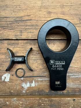 Sp Tools 64400 Toyota Timing Belt Tensioner Compressor And Harmonic Balancer Pulley Tool