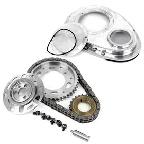 Speedmaster Pce264.1018 Chevy Sbc 350 Double Roller 2pc Adj Billet Steel Timing