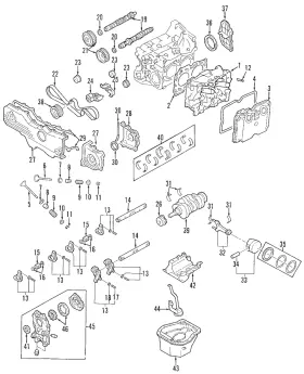 13085aa061 Subaru Genuine Engine Timing Belt Idler