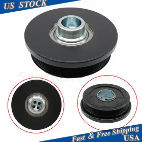 11237800026 Supersonic-speed Fits For Bmw 5 / 7 Series X5 X6 Crankshaft Belt Pulley New Usa