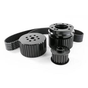 Top Street Performance 10093bk Black Gilmer Style Pulley Kit For Ford Small Block V8