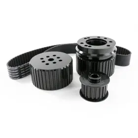 10093bk Top Street Performance Black Gilmer Style Pulley Kit For Ford Small Block V8