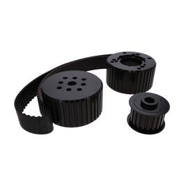 Top Street Performance 10096bk Black Gilmer Style Pulley Kit For Mopar Small Block V8
