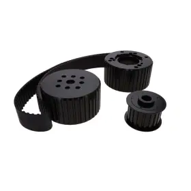 10096bk Top Street Performance Black Gilmer Style Pulley Kit For Mopar Small Block V8