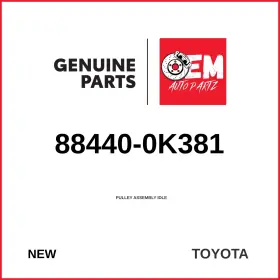 88440-0k381 Toyota Genuine Pulley Assembly Idle 88440-0k381 Toyota Genuine Pulley Assembly Idle