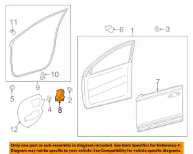 679240r010 Toyota Oem 13-18 Rav4 Front Door Components-crash Pad