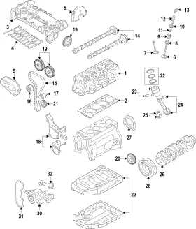 04e-109-244-b Volkswagen Genuine Engine Timing Belt Idler
