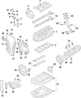 Volkswagen 06k-109-509-g Genuine Chain Guide