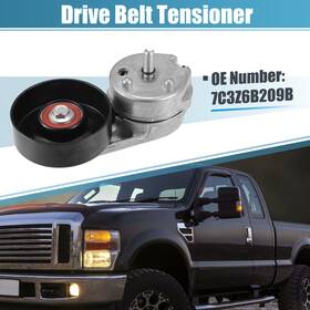 X Autohaux 7c3z6b209b/7c3e6b209dc Belt Tensioner Pulley Assembly No.7c3z6b209b For Ford F-250 Super Duty 6.4l V8