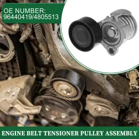 96440419 X Autohaux 96440419/4805513 Engine Belt Tensioner Pulley Assembly For Chevrolet Nubira Saloon No.96440419