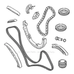 Timing Chain Kit Fits Porsche Cayenne 9PA Suv Turbo 48.50T Petrol 4.5L Brand. Price: $445.51.