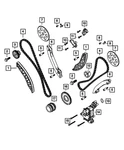Genuine Mopar Chain Tensioner 68147431AA New. Price: $108.12.