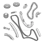 Timing Chain Kit For Porsche Cayenne 955 Turbo Sport Utility 4-DOOR V8 Gas 4.5L New. Price: $427.51.