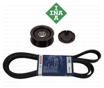 Serpentine Drive Belt + Idler Pulley Bosch / Ina For Mercedes Benz New. Price: $46.14.